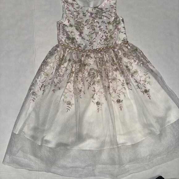 Rare Editions Other - Rare Editions Girls 5 Embroidered Dress Formal Wedding Special Occasion Party